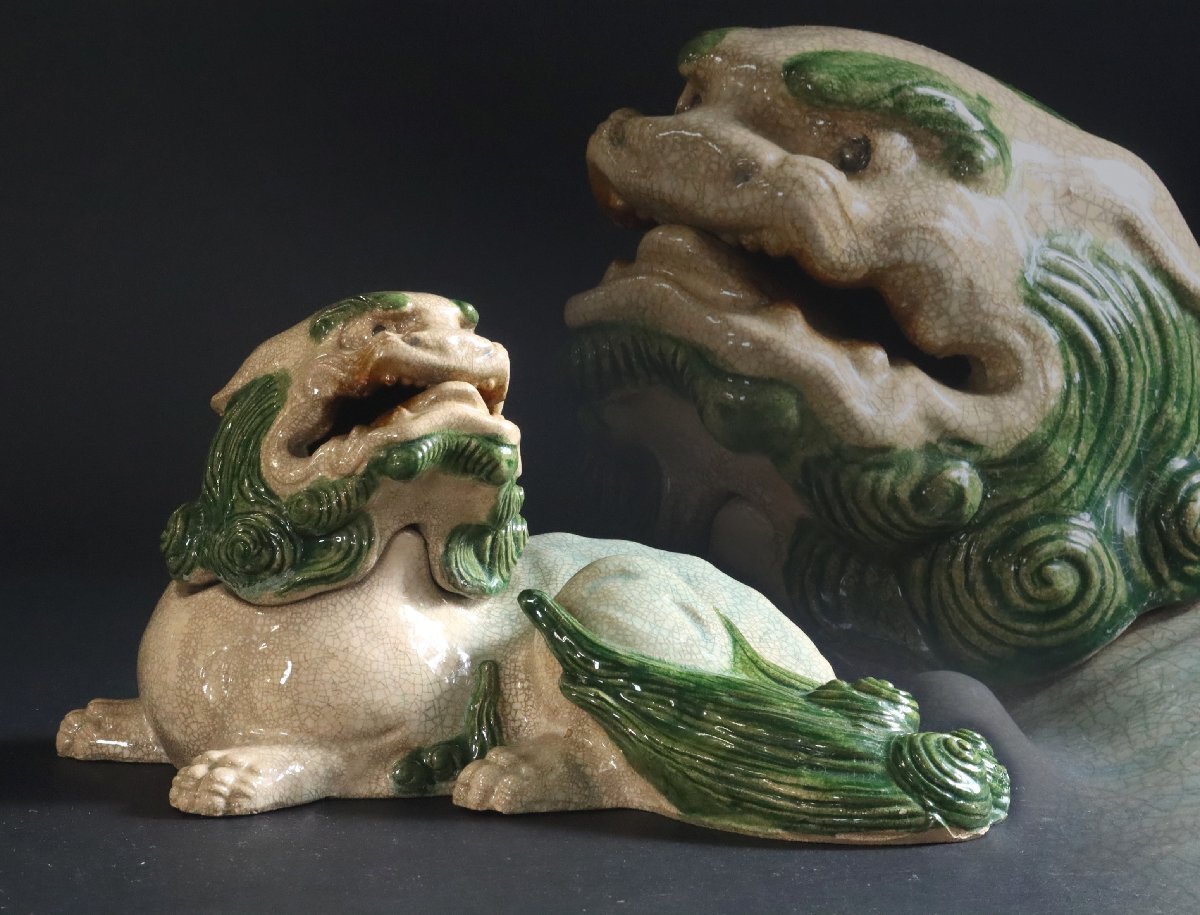 骨董品!京焼の「飾り獅子」希少!です、美品!保管品になります 骨董品!京焼の「飾り獅子」希少!です、美品!保管品になります