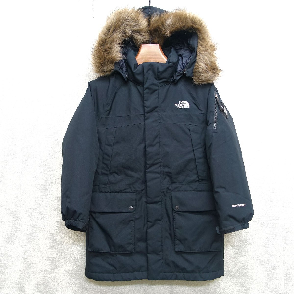 THE NORTH FACE ノースフェイス マクマードパーカ ドライベント ダウンジャケット キッズ 150サイズ 正規品 ブラック D7040