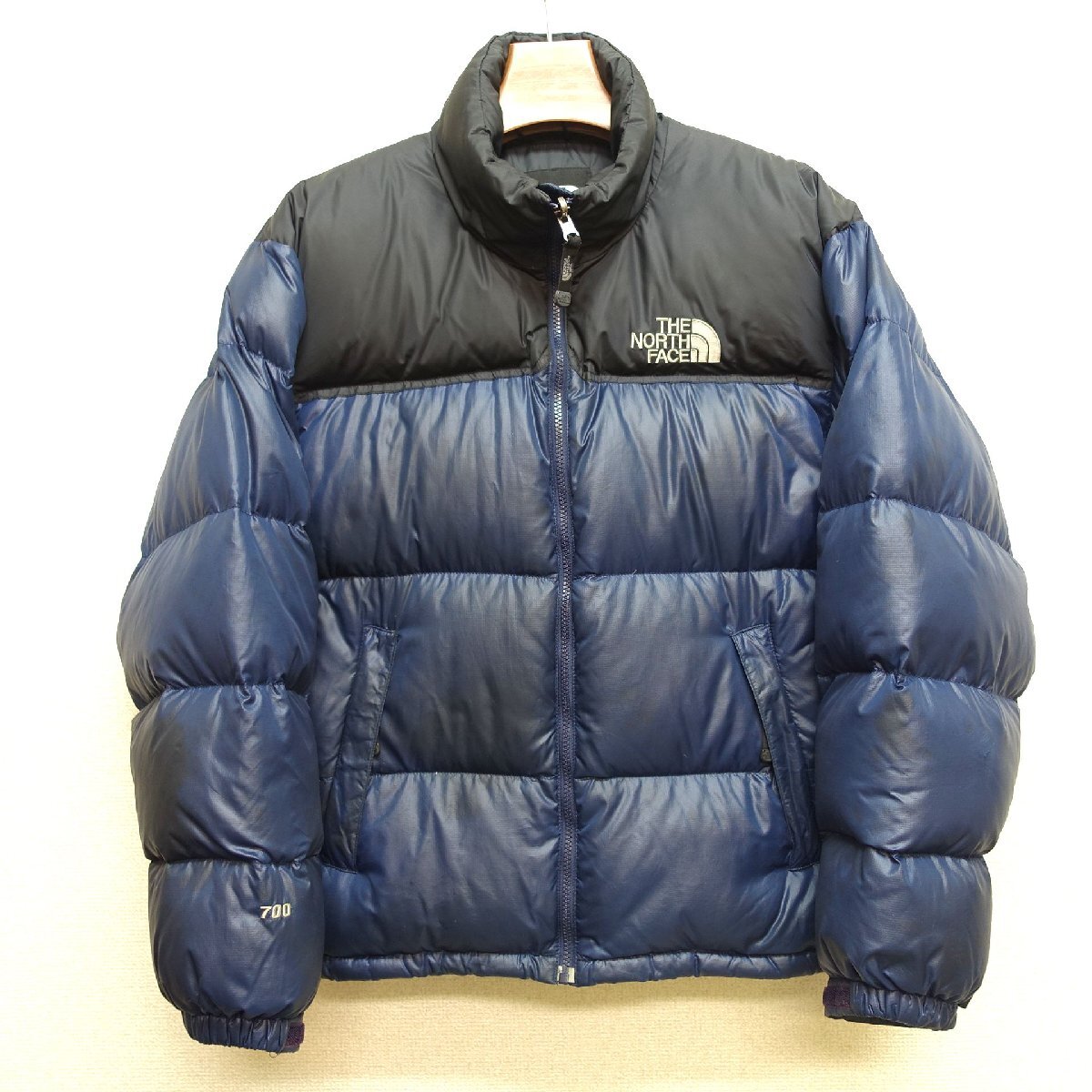 THE NORTH FACE ノースフェイス ヌプシ ダウンジャケット 700FP メンズ Mサイズ 正規品 ネイビー D7412