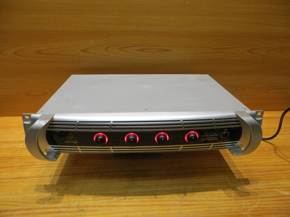 *S2556* ベリンガー BEHRINGER パワーアンプ NU4-6000 4ch●動作確認済み品中古#*