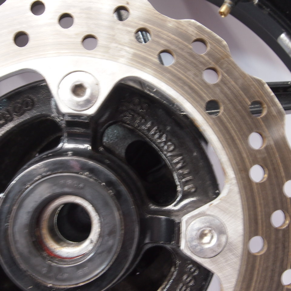 ブレなし!ニンジャ400 EX400E-A08 純正リアホイール 14年外し 14-17年 NINJA 650