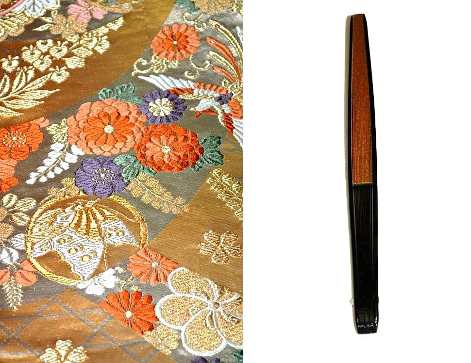 最高級】新品同様 金駒刺繍 鶴 吉祥花文 比翼付 黒留袖・袋帯5点 最高級】新品同様 金駒刺繍 鶴 吉祥花文 比翼付 黒留袖・袋帯5点