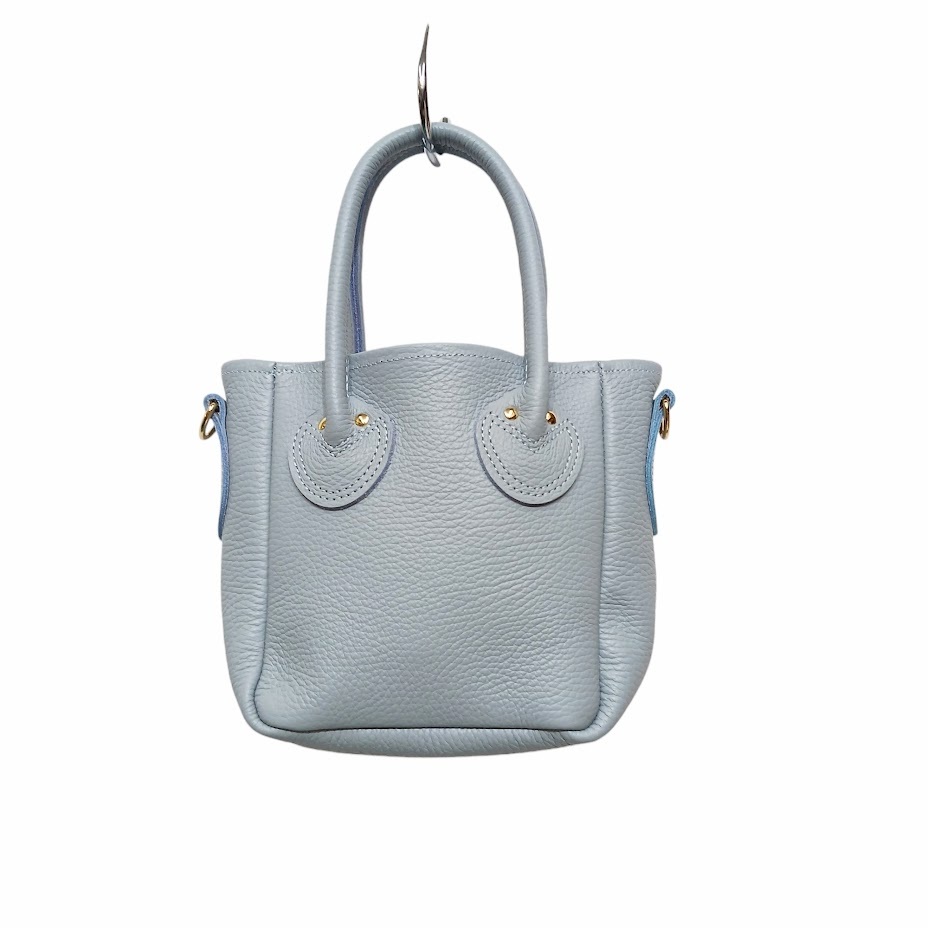 ③ 美品 YOUNG&OLSEN ヤングアンドオルセン EMBOSSED LEATHER TOTE D XS QUARRY GREY YO2401-GD001 ミニトートバッグ ハンドバッグ