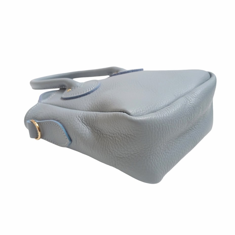 ③ 美品 YOUNG&OLSEN ヤングアンドオルセン EMBOSSED LEATHER TOTE D XS QUARRY GREY YO2401-GD001 ミニトートバッグ ハンドバッグ