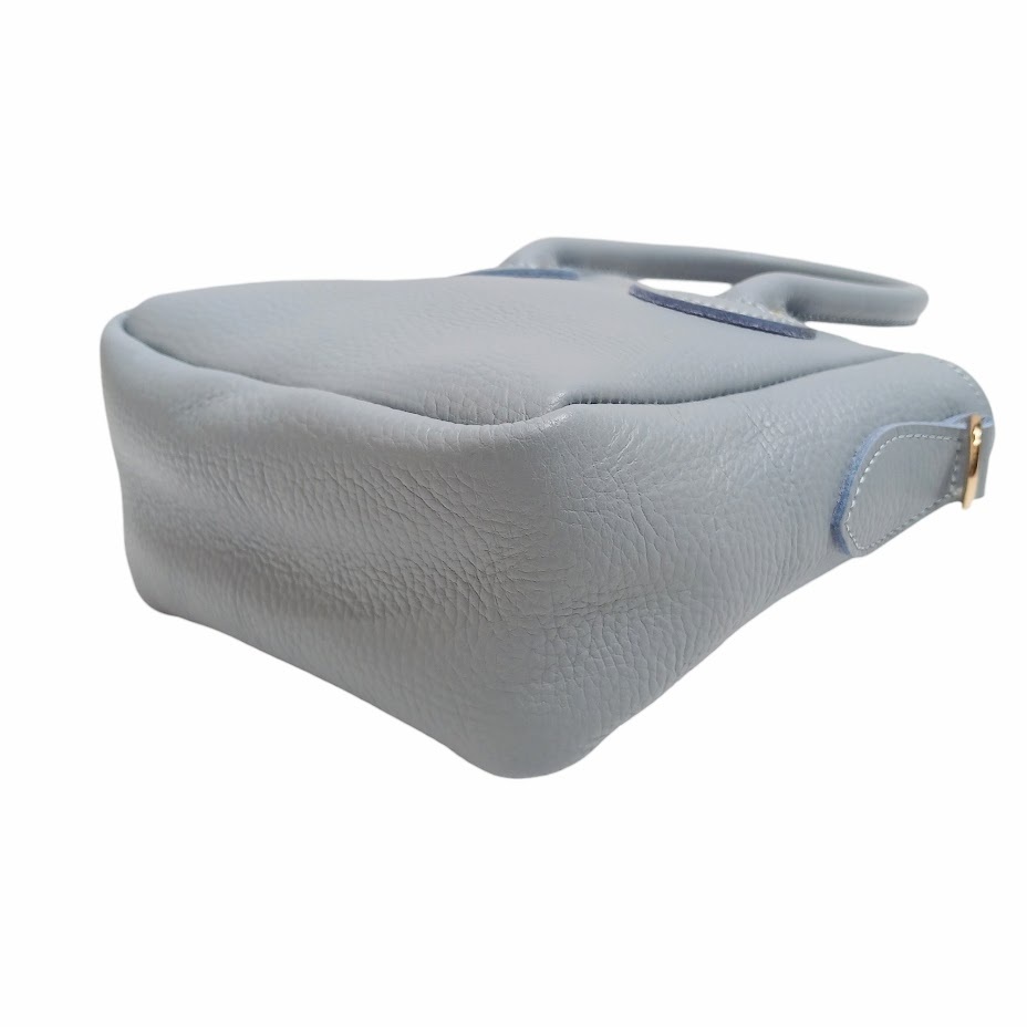 ③ 美品 YOUNG&OLSEN ヤングアンドオルセン EMBOSSED LEATHER TOTE D XS QUARRY GREY YO2401-GD001 ミニトートバッグ ハンドバッグ