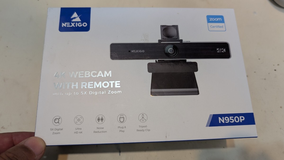 USB接続WebカメラNexigo N950P(4K画質850万画素ソニーStarvisセンサー)
