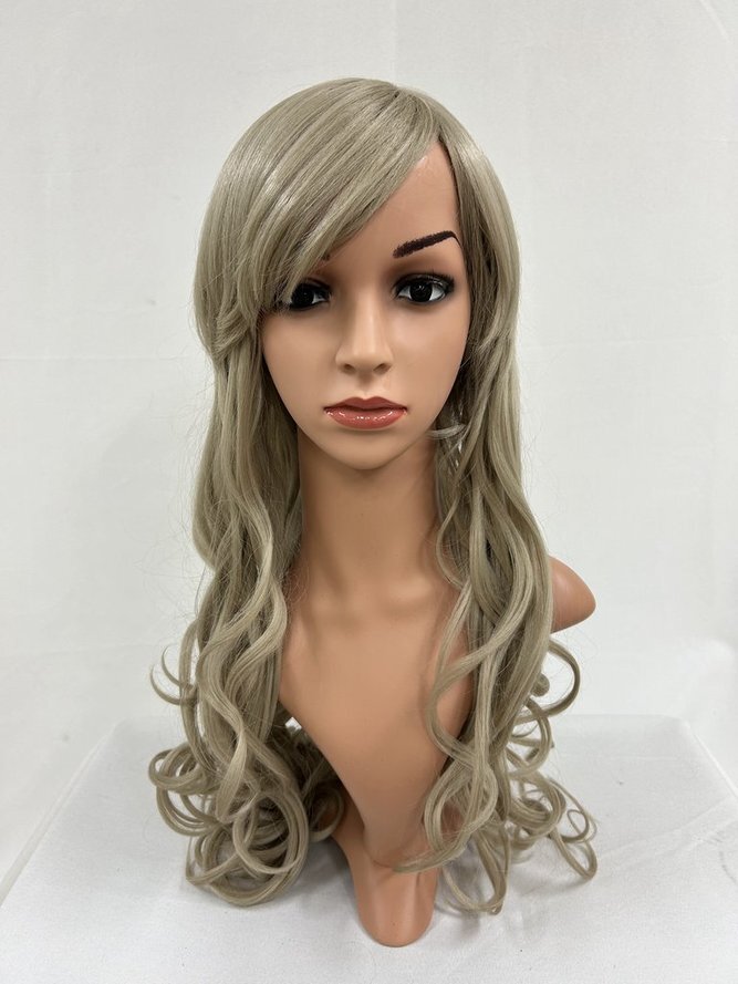 Wigs2you C-004 シャンパン色 コスプレウィッグ アニメ アイドル風 耐熱コスプレウィッグ★パーマロングスタイル