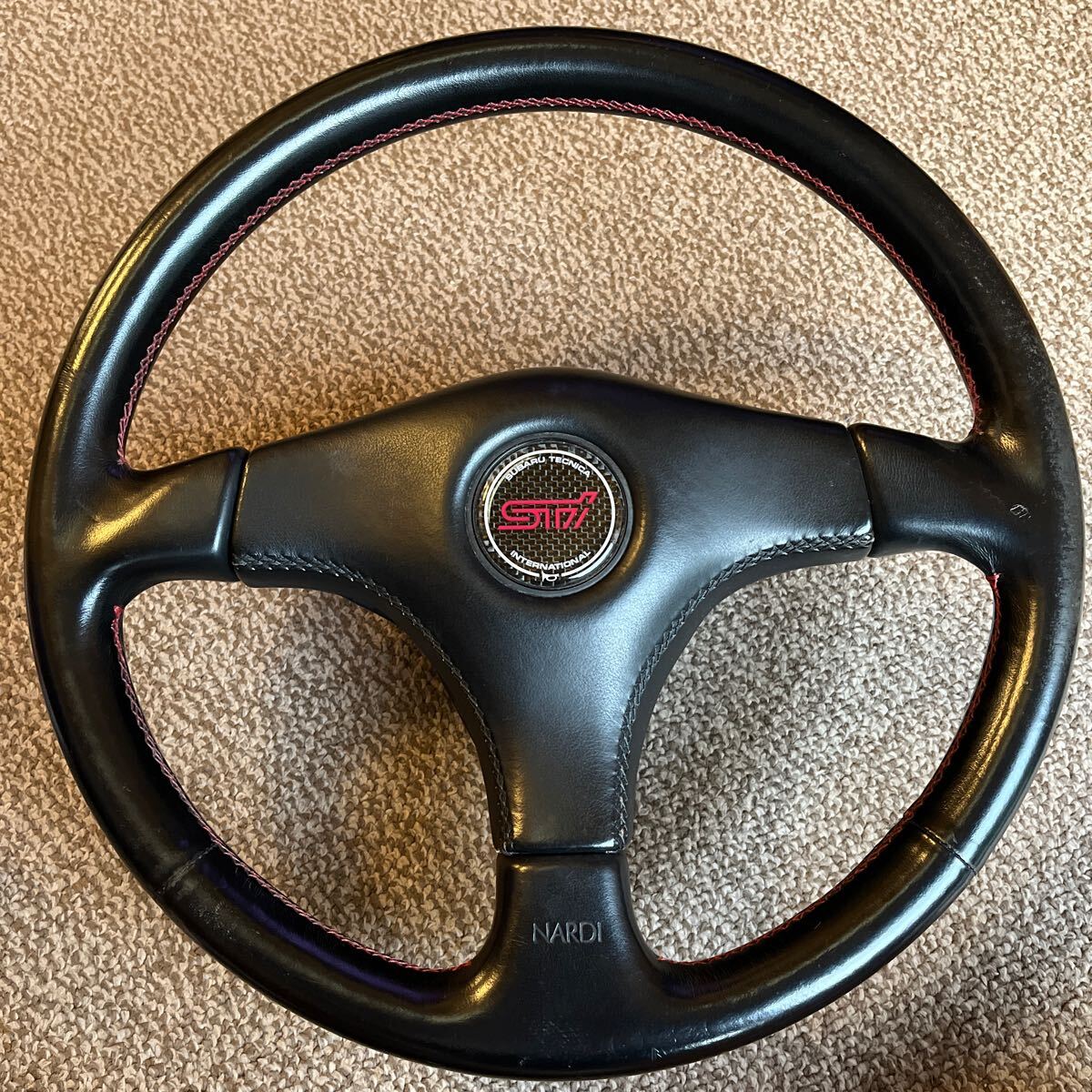 GC8 22B 純正 NARDI ステアリング STI スバル GC8 WRX 22B 純正 ナルディ ステアリング ハンドル 当時