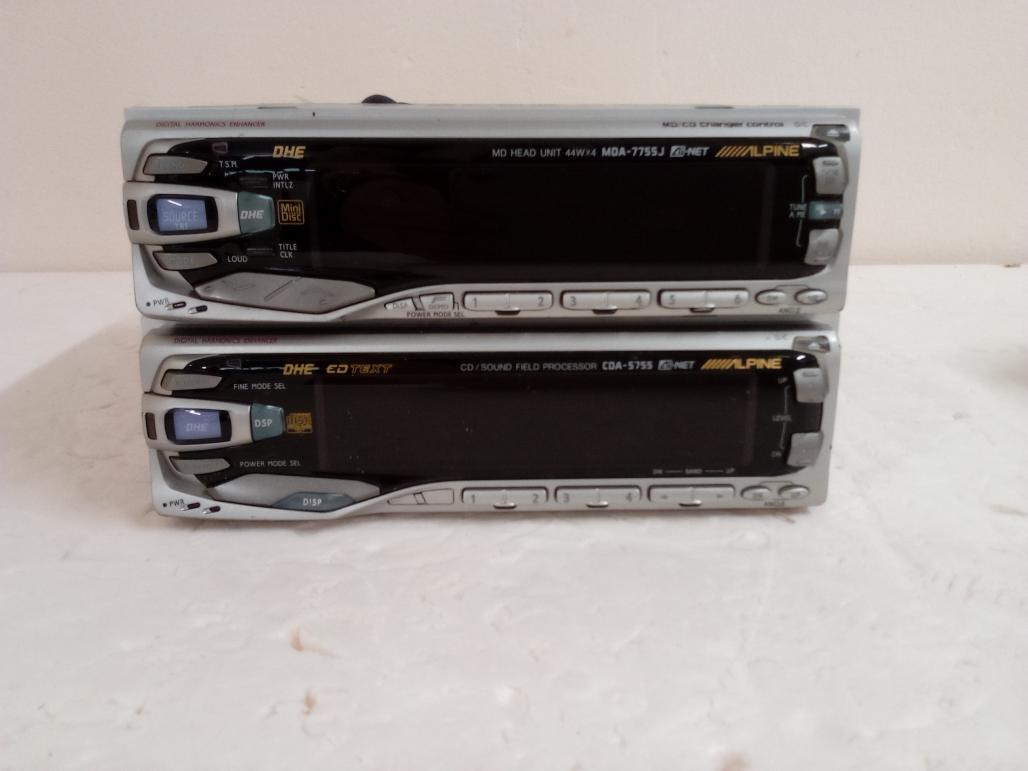 (2918422) ALPINE MDA-7755J／CDA-5755 CD＆MDプレイヤー アルパイン カーオーディオ　 
