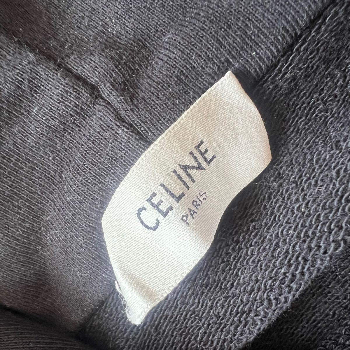 celine セリーヌ ルーズフーディ パーカー メンズ ブラック 黒 celine セリーヌ ルーズフーディ パーカー メンズ ブラック 黒