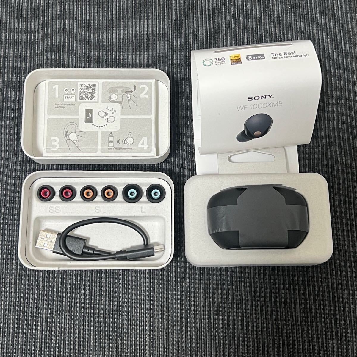 開封済み未使用 ワイヤレスノイズキャンセリングステレオヘッドセット WF-1000XM5