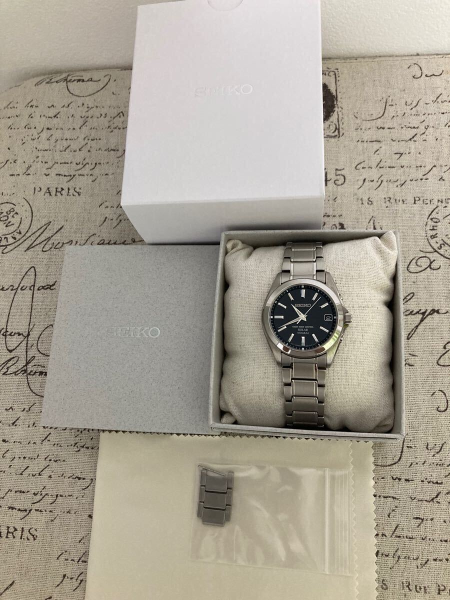 超美品 SEIKO セイコー メンズ チタン チタニウム GS ソーラー