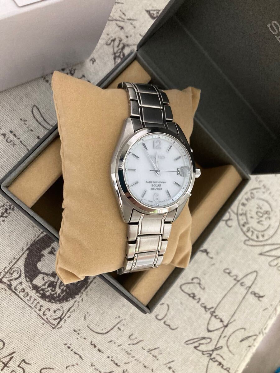良品 超貴重 セイコー SEIKO 電波ソーラー メンズ GS チタン