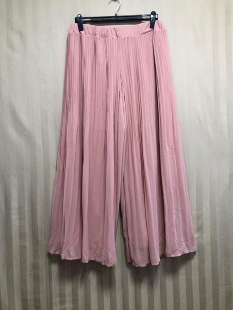 新品☆4Lトールわけあり?スキッパーシャツ＆プリーツおしゃれワイドパンツ☆x397