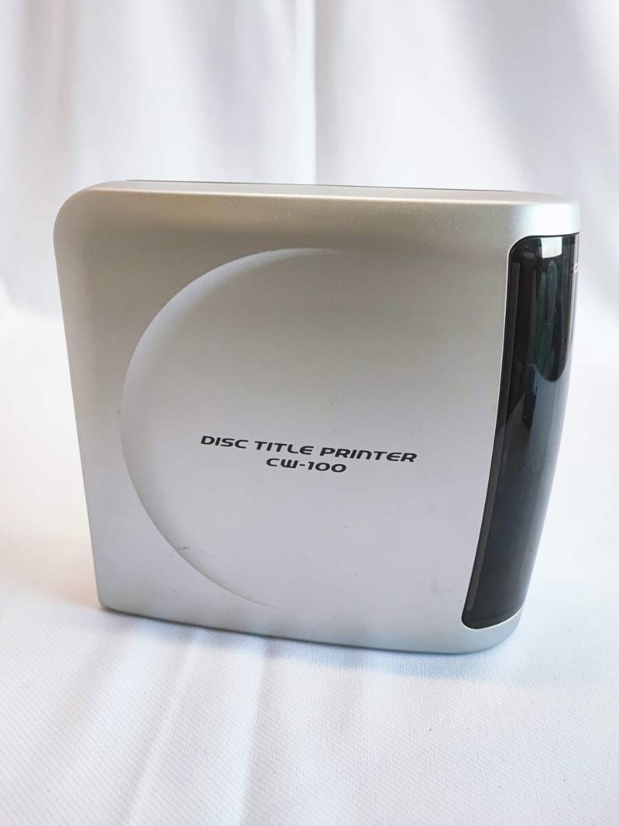 CASIO CW-100 DISK TITLE PRINTER CDプリンター ディスクタイトルプリンター 当時物 コレクション アンティーク(1011)