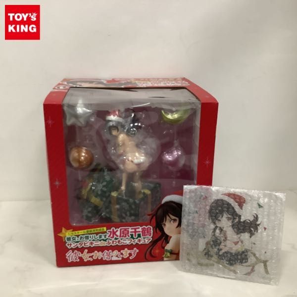 1円〜 内未開封 箱入り娘 1/6 彼女、お借りします 水原千鶴 サンタビキニdeふわもこフィギュア 特典付