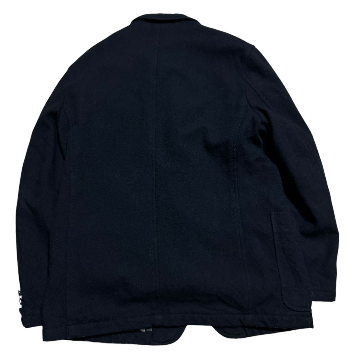 AD2005 COMME des GARCONS HOMME Garcon Homme lining Logo character product wash processing wool jacket black L