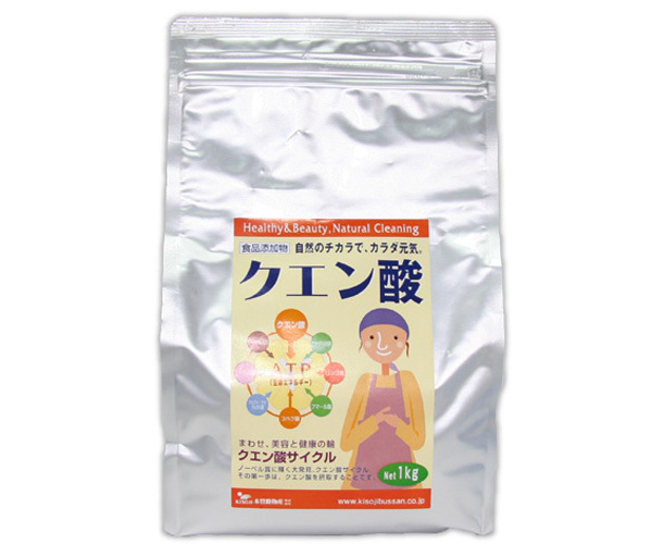 クエン酸(1kg)★トウモロコシとサツマイモから抽出した天然素材だから安心★疲労回復やダイエット効果に期待し、ご愛飲する方も多いです♪