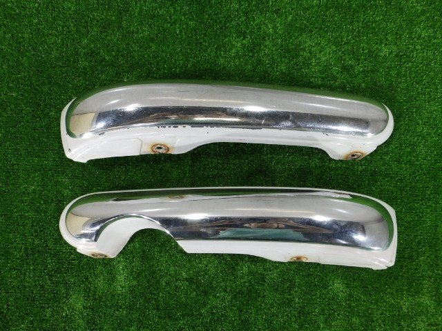 241823 H9年 オプティ(L300S) 純正 バンパーモール 泥除け セット メッキ 白色 [3D507]_画像5