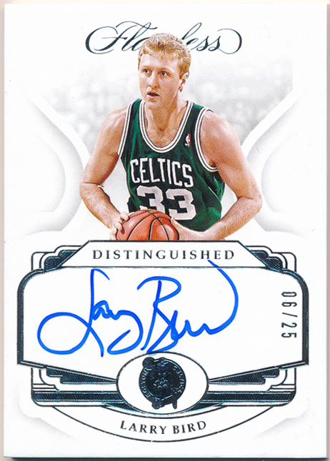 ☆ Larry Bird NBA 2018-19 Panini Flawless Distinguished Signature Auto 25枚限定 直筆サイン オート ラリー・バード