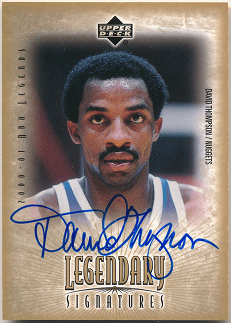 ☆ David Thompson NBA 2000-01 Upper Deck UD Legends Legendary Signature Auto 直筆サイン オート デビッド・トンプソン