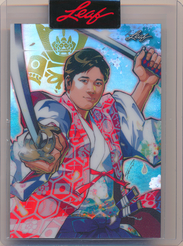 大谷翔平 MLB 2023 Leaf Nitoryu Anime Nation Refractor 2689枚限定 二刀流 リフラクターカード Shohei Ohtani