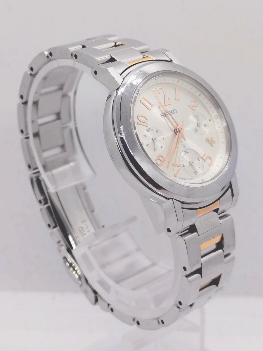 電池交換済】SEIKO セイコー LUKIA ルキア 5Y89-0AR0 デイデイト 電池交換済】SEIKO セイコー LUKIA ルキア 5Y89-0AR0 デイデイト