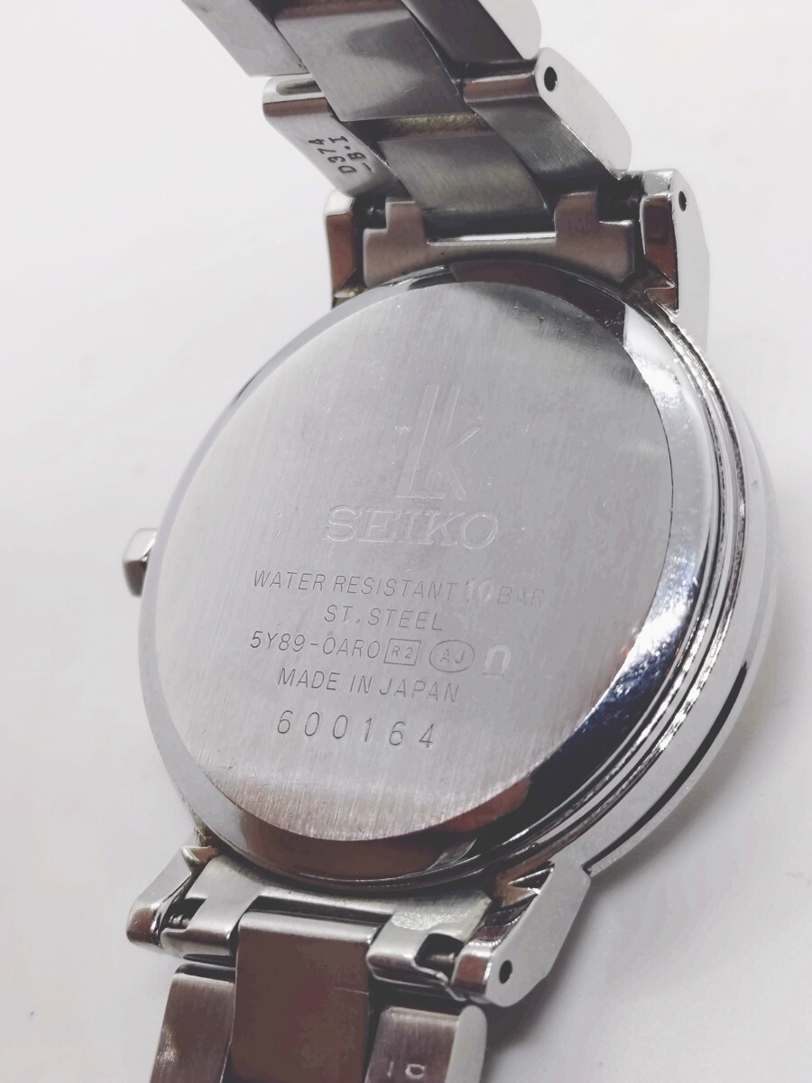 電池交換済】SEIKO セイコー LUKIA ルキア 5Y89-0AR0 デイデイト 電池交換済】SEIKO セイコー LUKIA ルキア 5Y89-0AR0 デイデイト