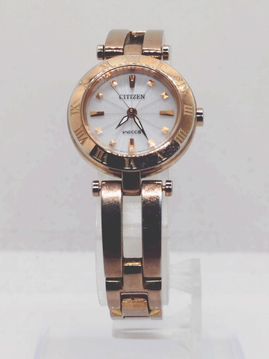 美品CITIZEN シチズン wiccaウィッカ 限定モデル レディース腕時計 CITIZEN シチズン wicca ウィッカ ソーラー E031-S057272