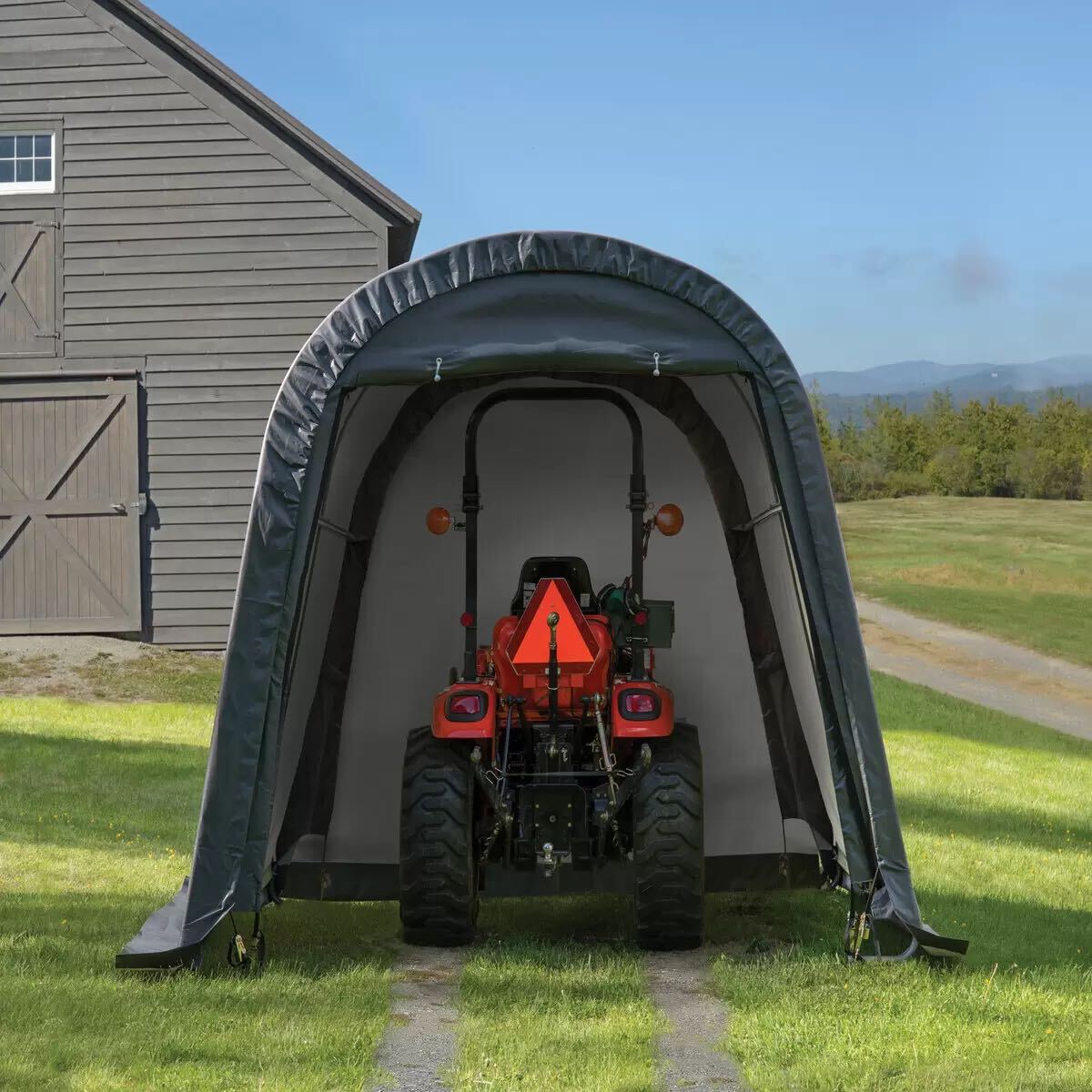 ShelterLogic シェルターロジック 屋外 収納 物　3x3x2.6m 防水 ガーデニング 収納 ガレージ 物置き 屋根 車庫 自転車　駐輪