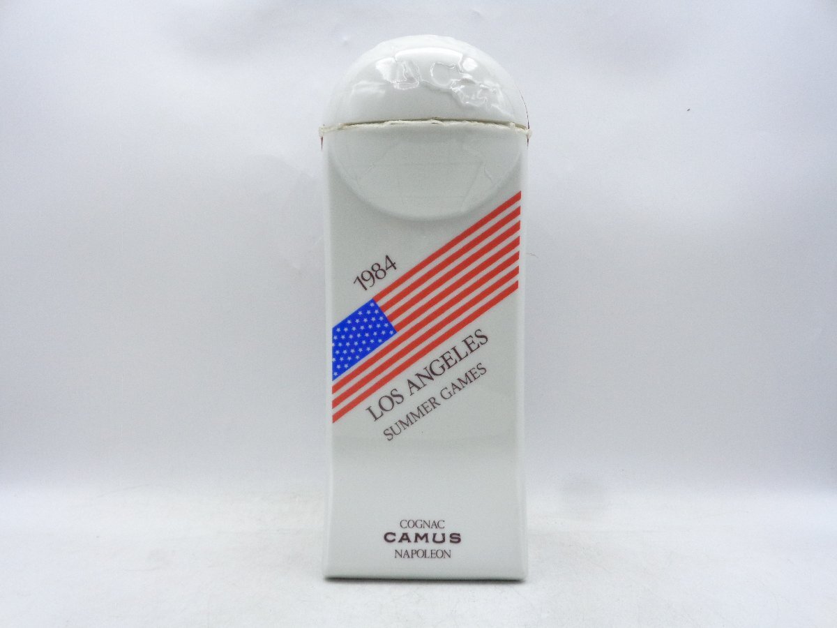 同梱不可 1円～CAMUS NAPOLEON カミュ ナポレオン 1984 ロサンゼルス オリンピック 記念ボトル 陶器 コニャック ブランデー Q020226