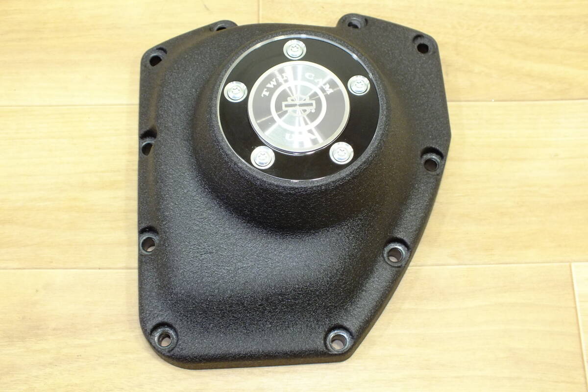 ◆ ハーレー純正カムカバー リンクルブラック 25362-01B 中古品 ツインカム FXSTB/FXDB/FXDF/FLHXS/FLTRS/FLHRS