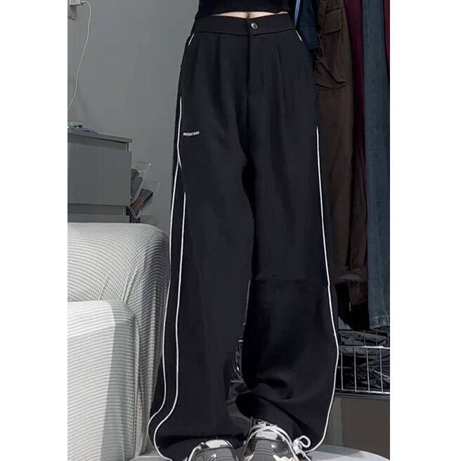 レディース サルエルパンツ 長ズボン 大きいサイズ サイドライン シンプル ジョガーパンツ ウエストゴム 春 夏 秋 LPFA078(XL-6XL)