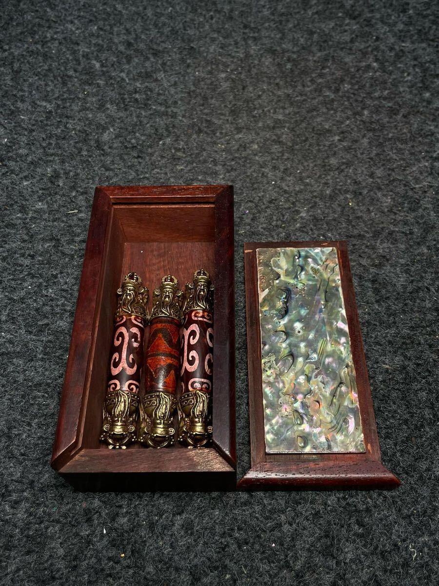 珍品旧蔵*清時代 西藏 利瑪銅 轉經輪 純手工敲打 鏨刻 モザイク 珍品旧蔵*清時代 西藏 利瑪銅 轉經輪 純手工敲打 鏨刻 モザイク