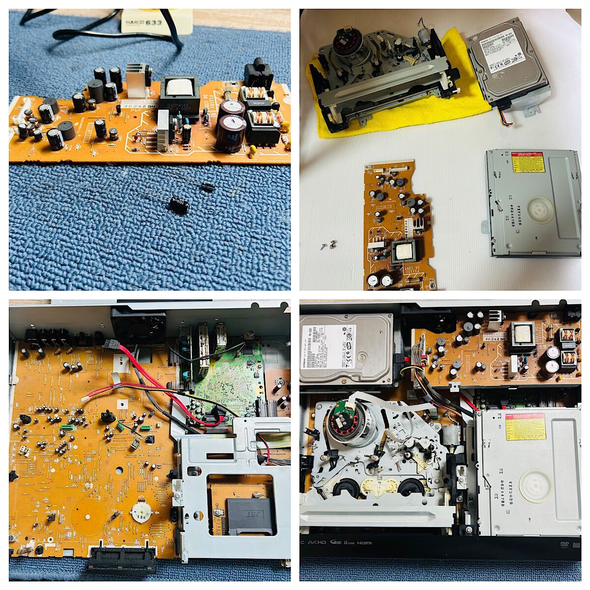 Panasonic DIGA DMR-XP25V VHS複合HDDレコーダー 分解 Panasonic DIGA DMR-XP25V VHS複合HDDレコーダー 分解