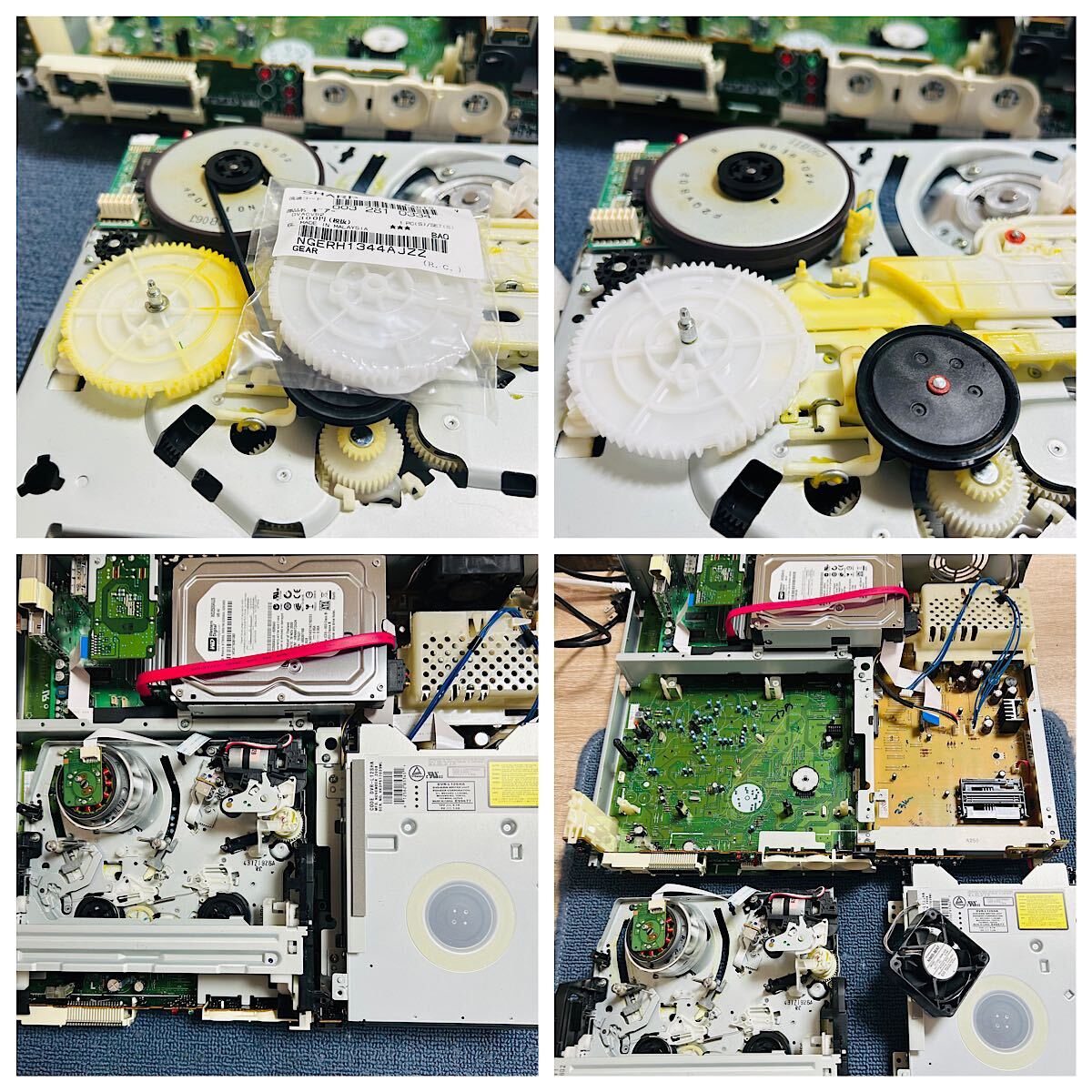 2008年製】SHARP AQUOS DV-ACV52 VHSギア新品交換済み 分解 2008年製】SHARP AQUOS DV-ACV52 VHSギア新品交換済み 分解