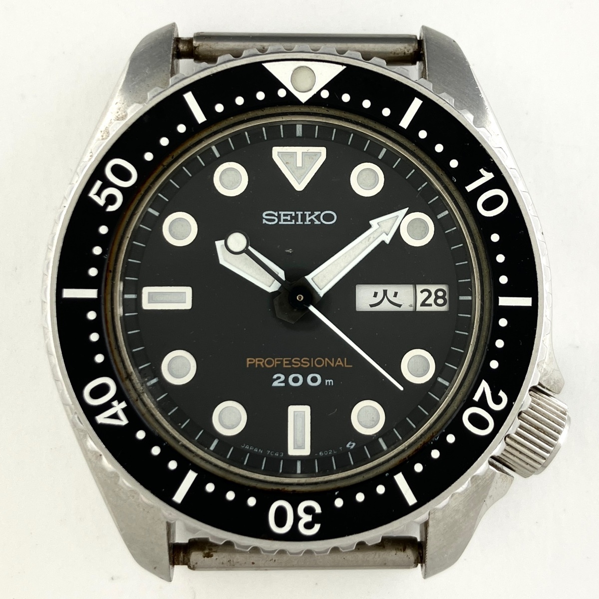 【ジャンク品】セイコー SEIKO プロフェッショナル 200m 7C43-6010 ケースのみ 腕時計 クォーツ 【中古】