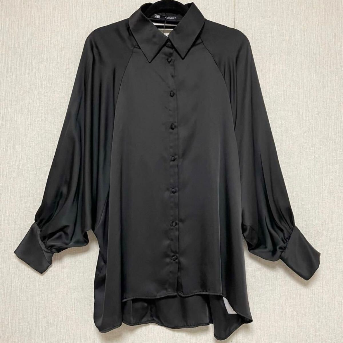 即決 ZARA ザラ レースアップ ブラウス ブラック S 新品 タグ 即決 ZARA ザラ レースアップ ブラウス ブラック S 新品 タグ
