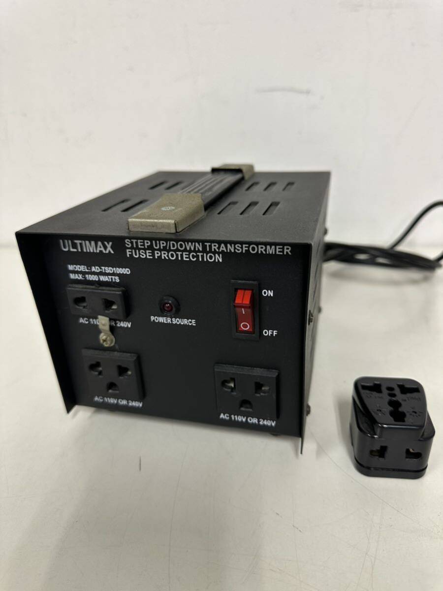 変圧器 1000w ULTIMAX AD-TSD1000D 110v 240v 通電確認のみ