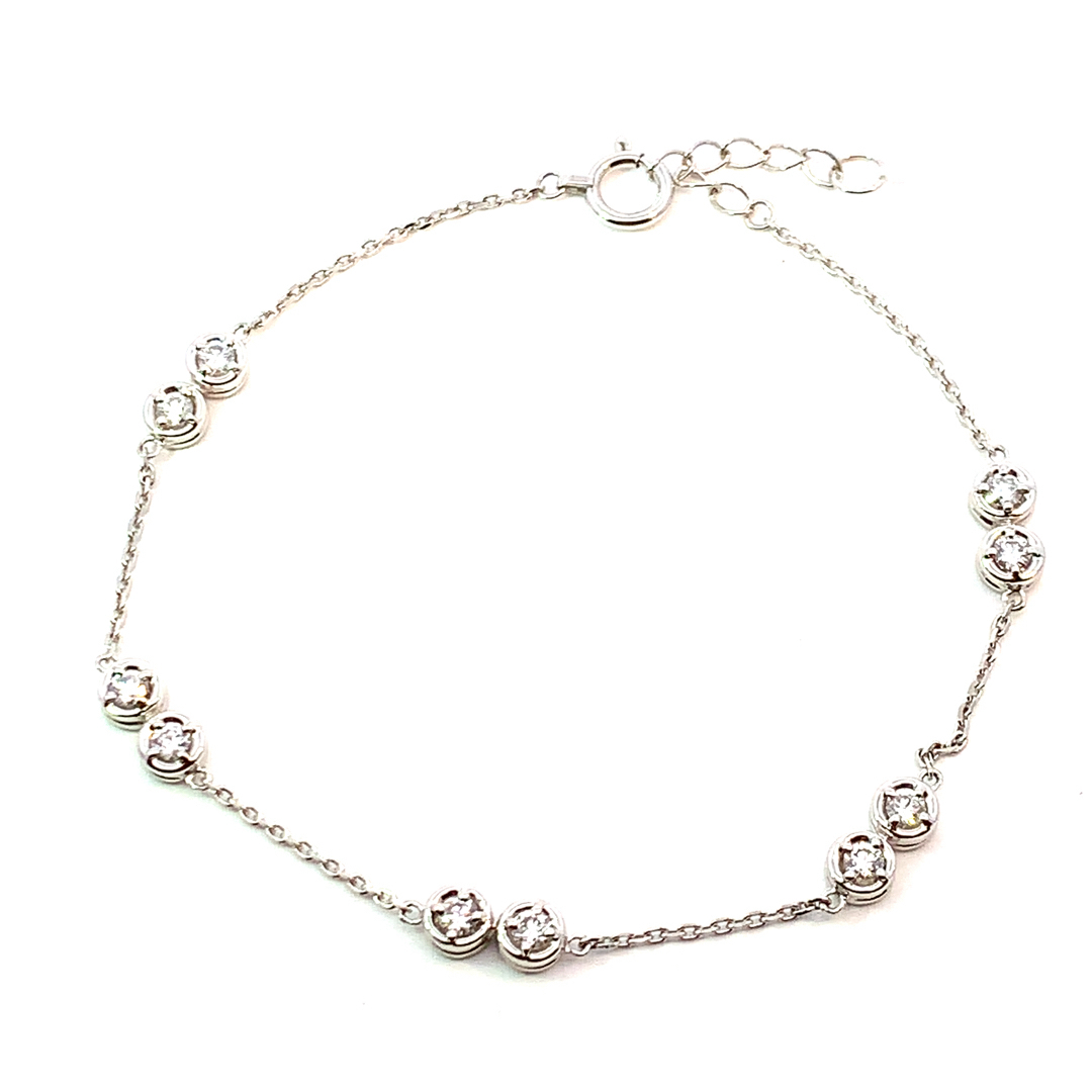 0.50ct ダイヤモンド デザイン ブレスレット プラチナ 5.2g 18cm