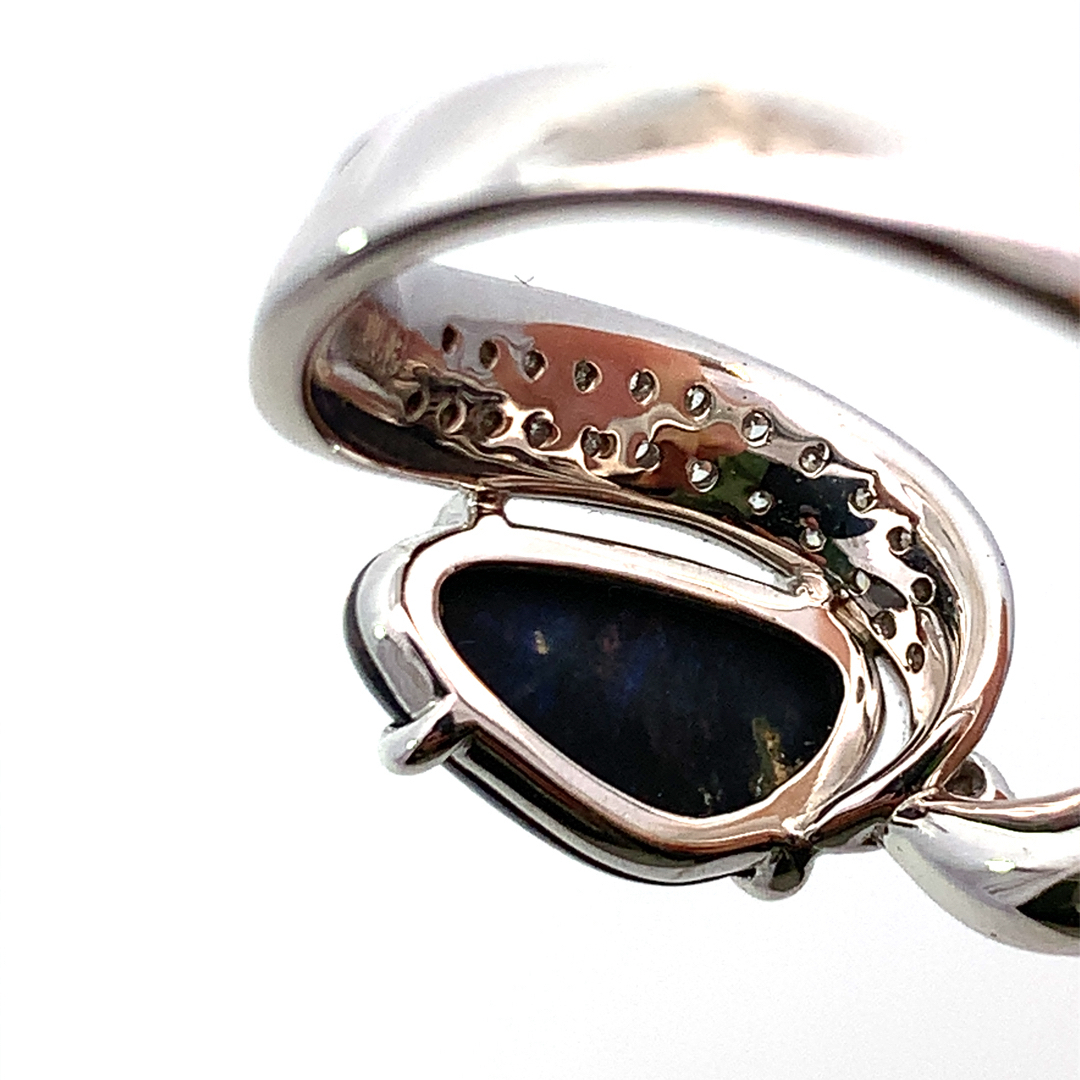  новый товар 0.87ct black opal бриллиант te The Yinling g платина Pt900 13 номер 5.68g