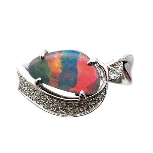 новый товар 0.87ct black opal бриллиант te The Yinling g платина Pt900 13 номер 5.68g