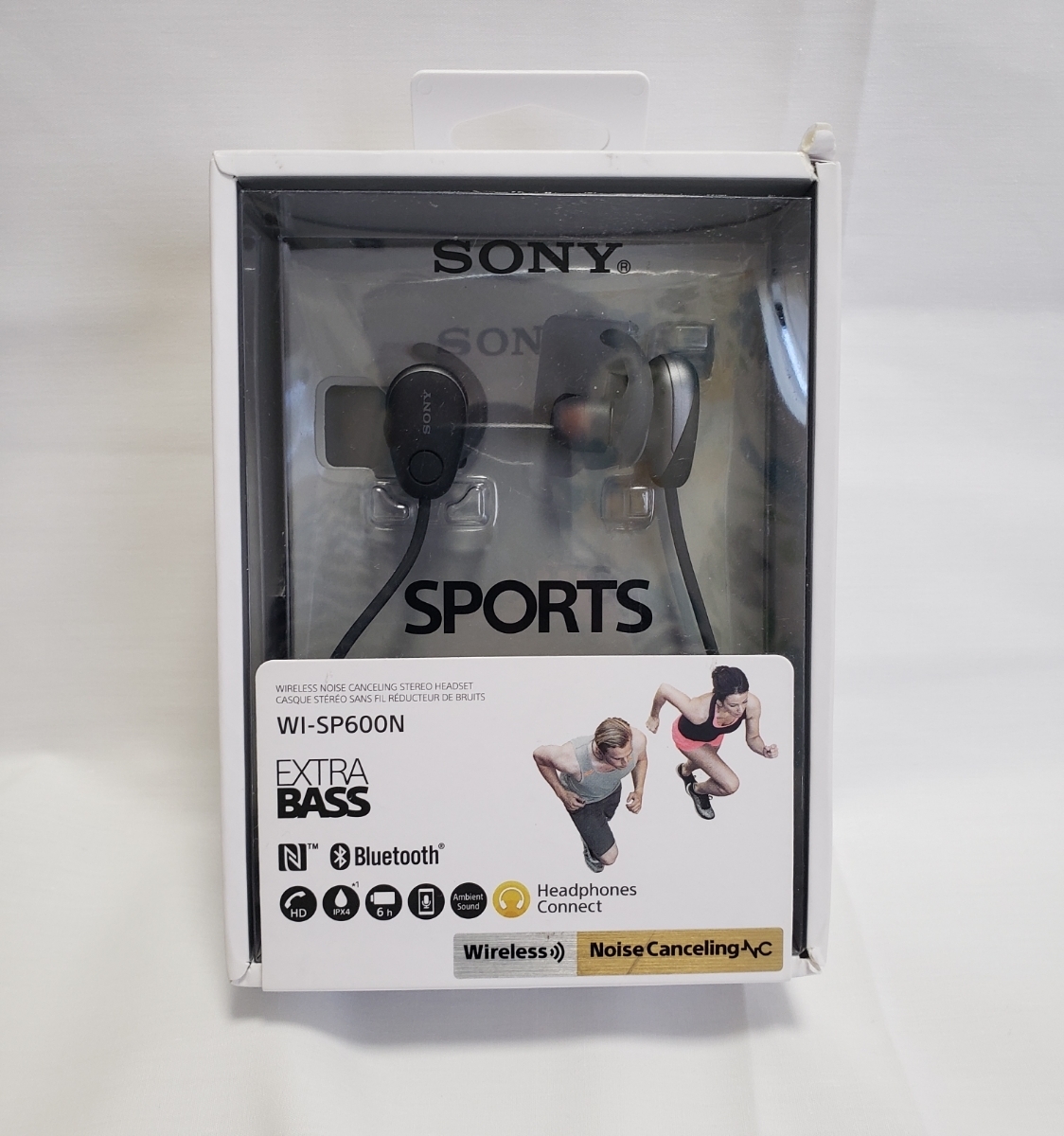 新貨【工廠播放品】SONY 新力WI-SP600N B 黑Bluetooth耳機Yyaresunoizukyanseringu立體聲頭戴式耳機②    原文:新品【工場再生品】SONY ソニー WI-SP600N B ブラック Bluetoothイヤホン ワイヤレスノイズキャンセリングステレオヘッドセット②