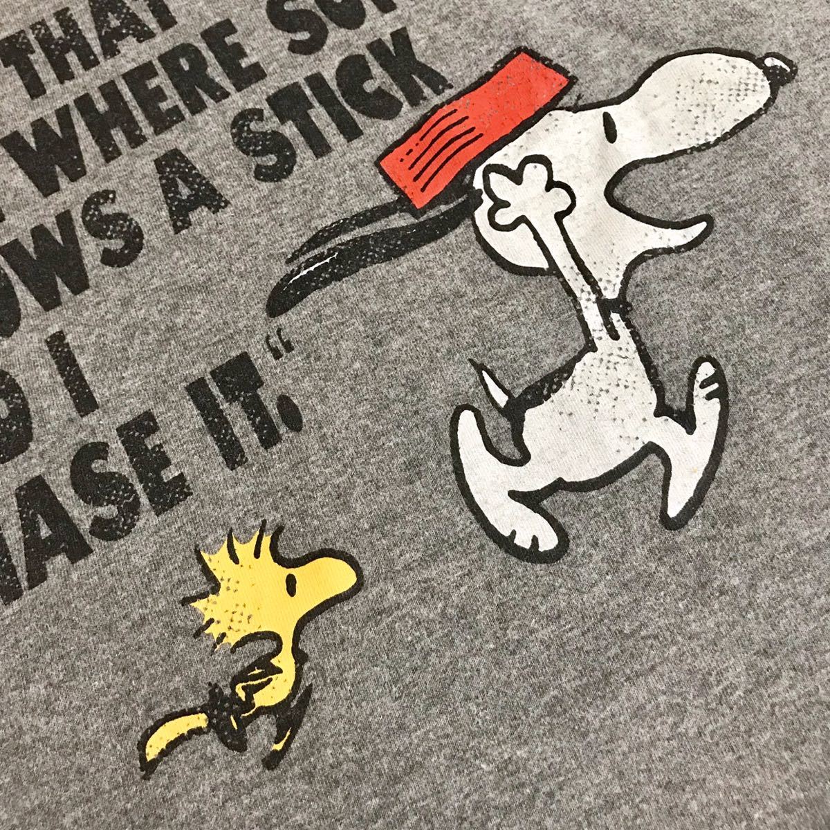 SNOOPYユニバーサルスタジオジャパン 灰色Tシャツ スヌーピー USJグレー