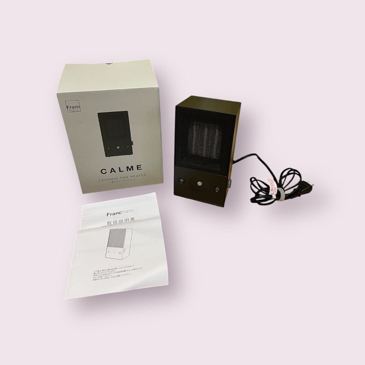 Francfranc カルム 人感セラミックファンヒーター ブラック 取扱 Francfranc カルム 人感セラミックファンヒーター ブラック 取扱