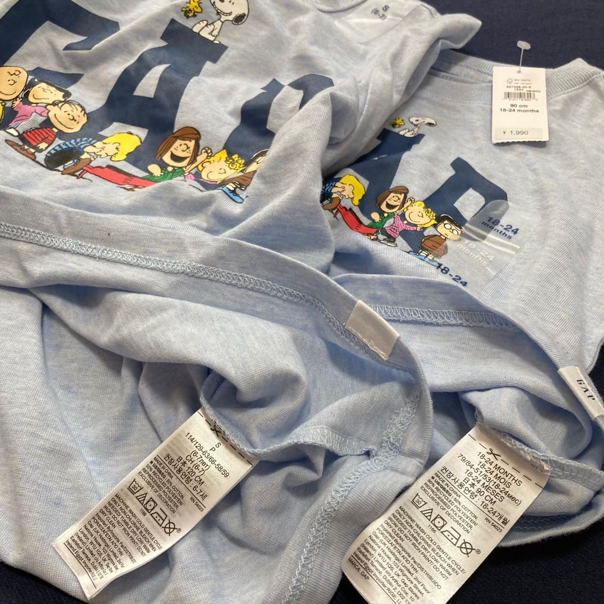 新品】GAP 長袖Tシャツ 親子セット スヌーピー ロゴT ロンT 3枚 新品】GAP 長袖Tシャツ 親子セット スヌーピー ロゴT ロンT 3枚
