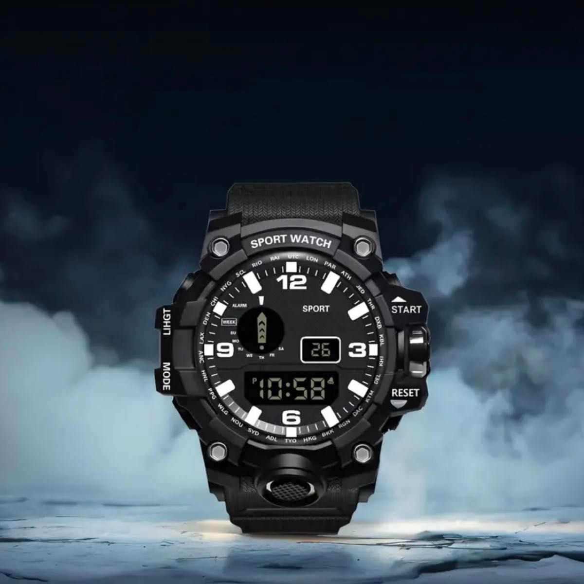 新品 SPORT WATCH デジタルウォッチ ビックフェイス メンズ 新品 SPORT WATCH デジタルウォッチ ビックフェイス メンズ