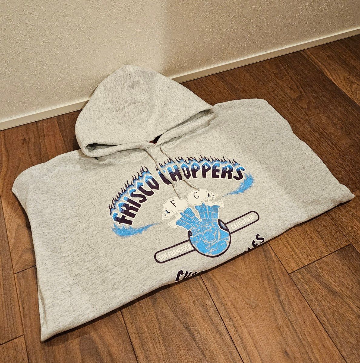 キムタク着 FriscoChoppers PulloverHoodie XLサイズ アッシュ キムタク着 FriscoChoppers PulloverHoodie XLサイズ アッシュ