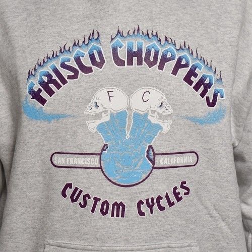 キムタク着 FriscoChoppers PulloverHoodie XLサイズ アッシュ キムタク着 FriscoChoppers PulloverHoodie XLサイズ アッシュ