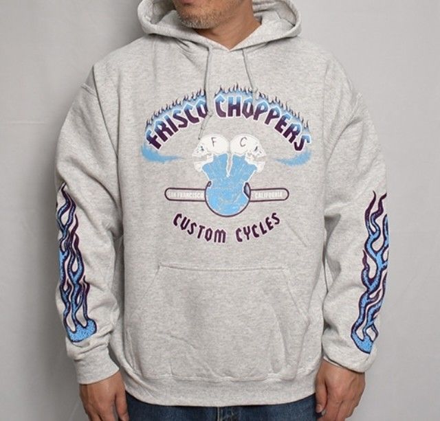 キムタク着 FriscoChoppers PulloverHoodie XLサイズ アッシュ キムタク着 FriscoChoppers PulloverHoodie XLサイズ アッシュ